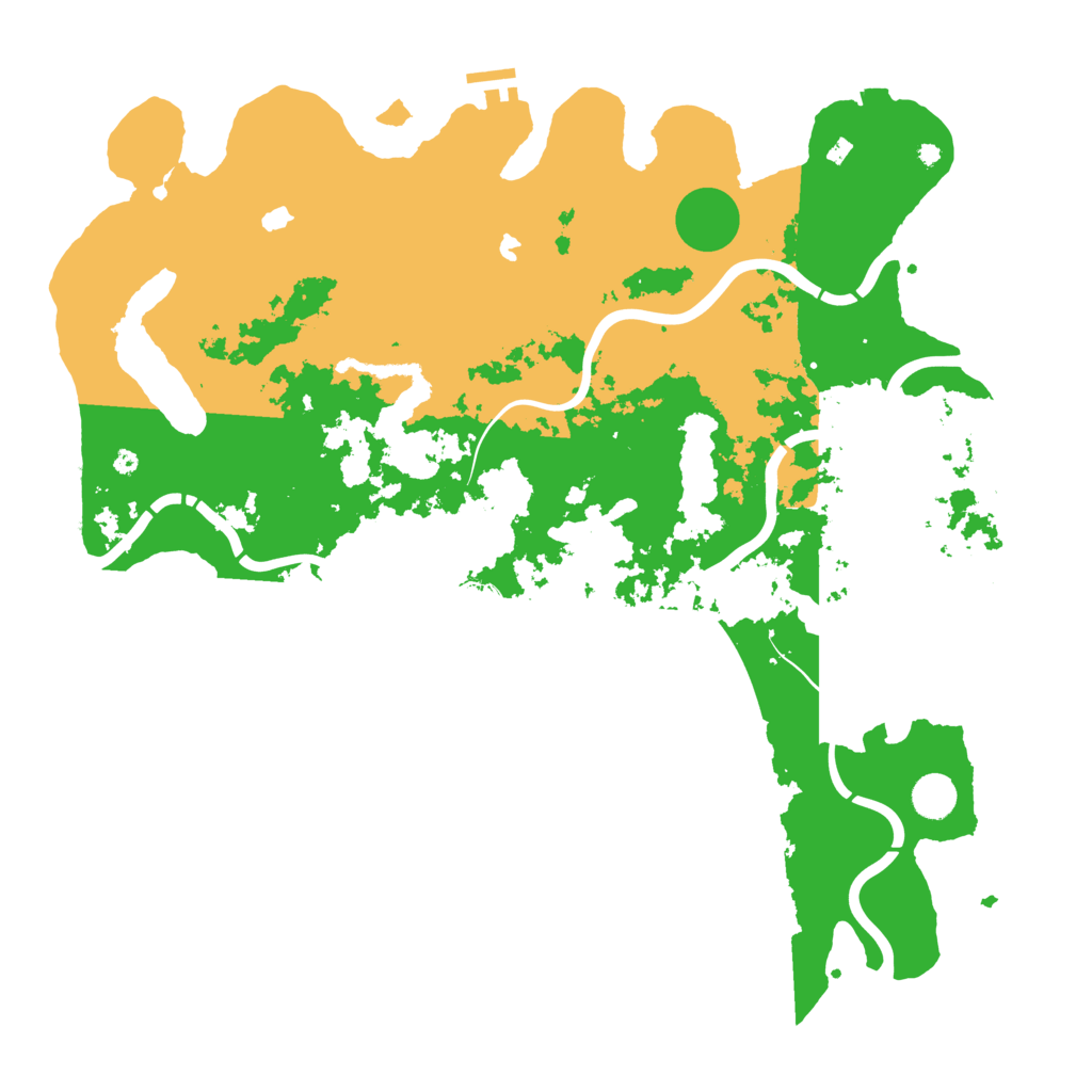 Biome Rust Map: Procedural Map, Size: 4500, Seed: 1586967385