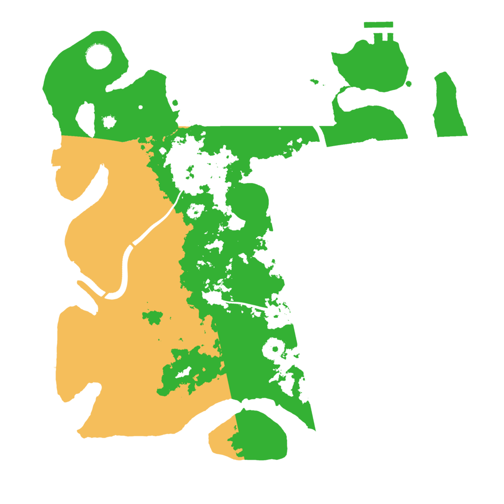 Biome Rust Map: Procedural Map, Size: 3500, Seed: 9567