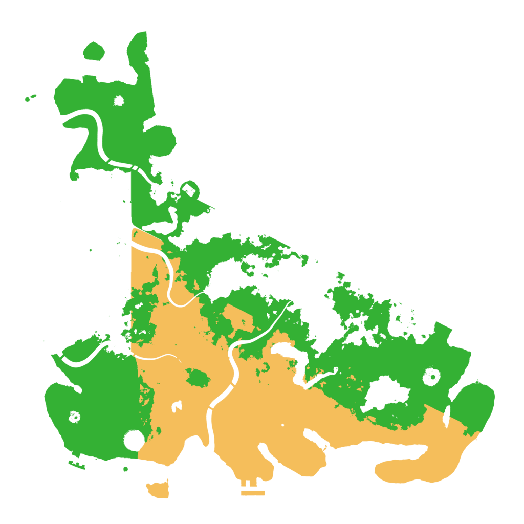 Biome Rust Map: Procedural Map, Size: 4500, Seed: 591342018