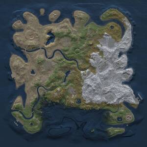 Thumbnail Rust Map: Procedural Map, Size: 4250, Seed: 975722632, 17 Monuments
