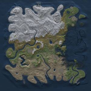 Thumbnail Rust Map: Procedural Map, Size: 4500, Seed: 1546927956, 17 Monuments
