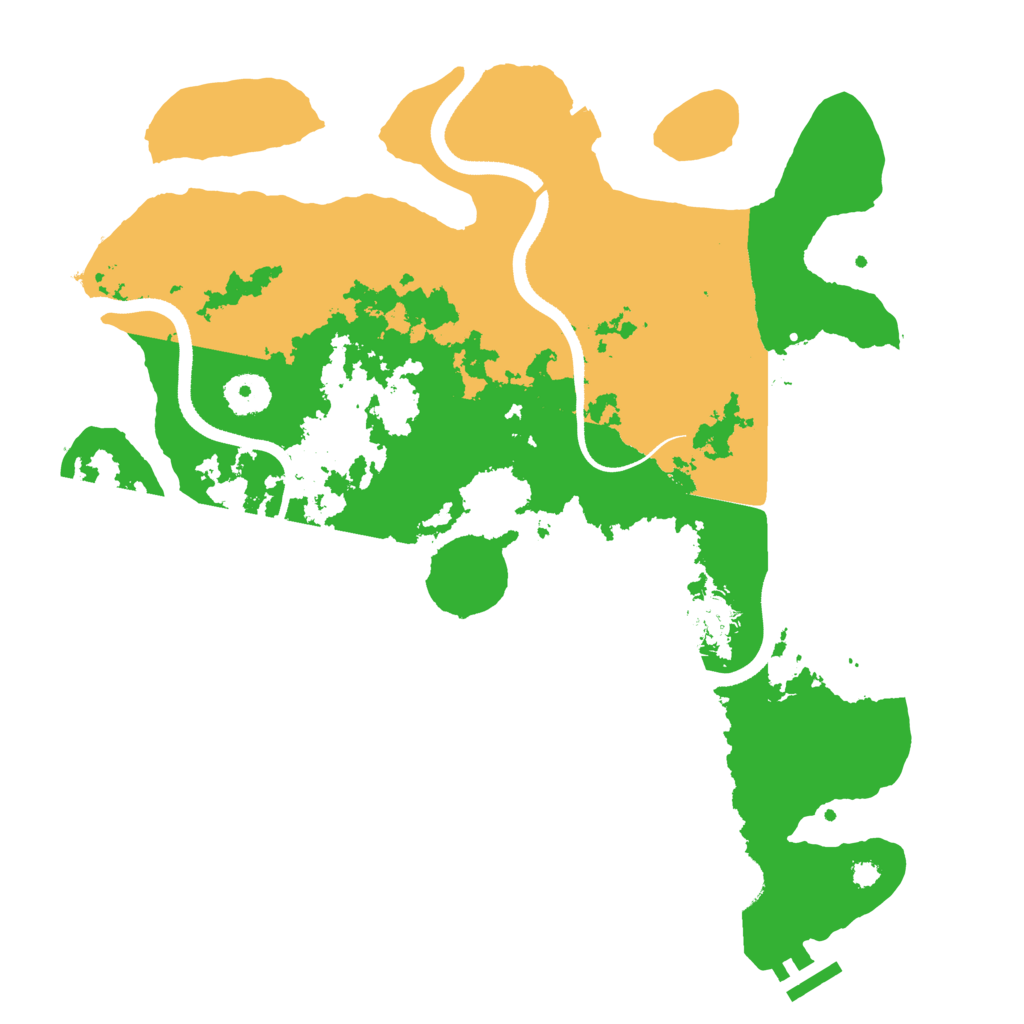 Biome Rust Map: Procedural Map, Size: 3500, Seed: 863775294