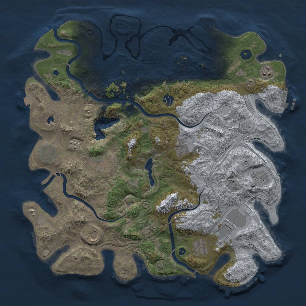 Rust Map: Procedural Map, Size: 4250, Seed: 20260305, 17 Monuments