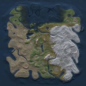 Thumbnail Rust Map: Procedural Map, Size: 4250, Seed: 20260305, 17 Monuments