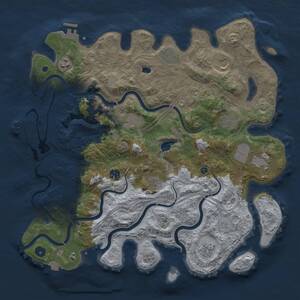 Thumbnail Rust Map: Procedural Map, Size: 4250, Seed: 1936790, 16 Monuments