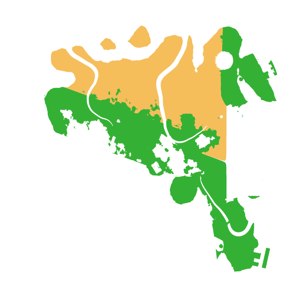 Biome Rust Map: Procedural Map, Size: 3000, Seed: 2043593169