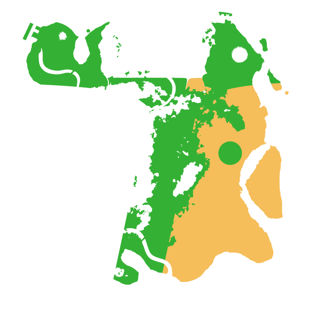 Biome Rust Map: Procedural Map, Size: 3500, Seed: 1213464237