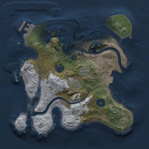 Thumbnail Rust Map: Procedural Map, Size: 2600, Seed: 1122747937, 8 Monuments