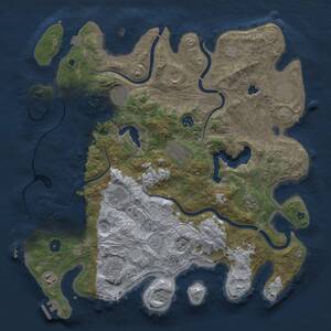 Thumbnail Rust Map: Procedural Map, Size: 4250, Seed: 1071418127, 16 Monuments