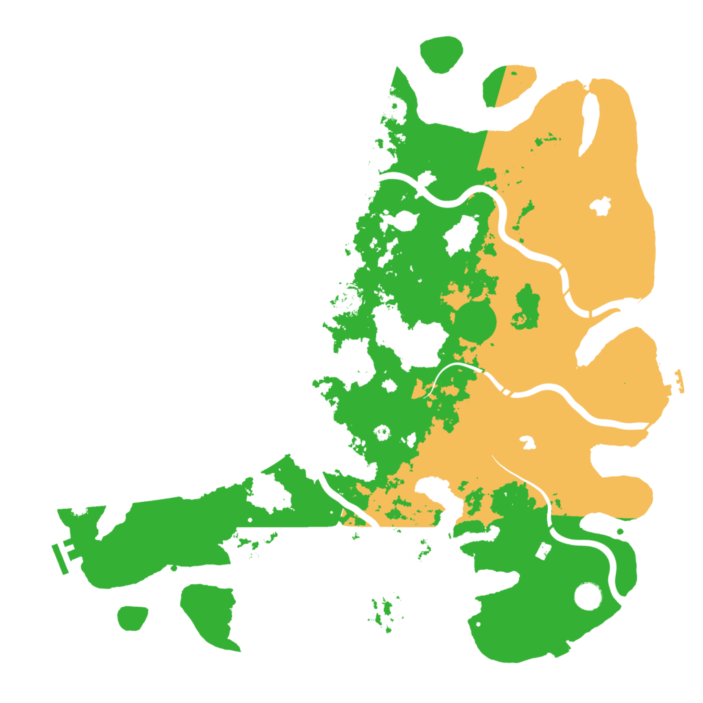 Biome Rust Map: Procedural Map, Size: 4500, Seed: 162867590