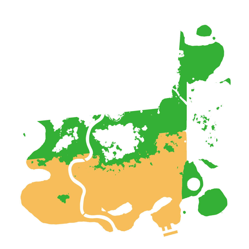 Biome Rust Map: Procedural Map, Size: 3500, Seed: 50927597