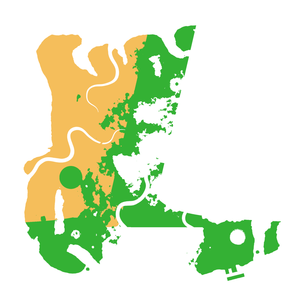 Biome Rust Map: Procedural Map, Size: 3500, Seed: 12358645