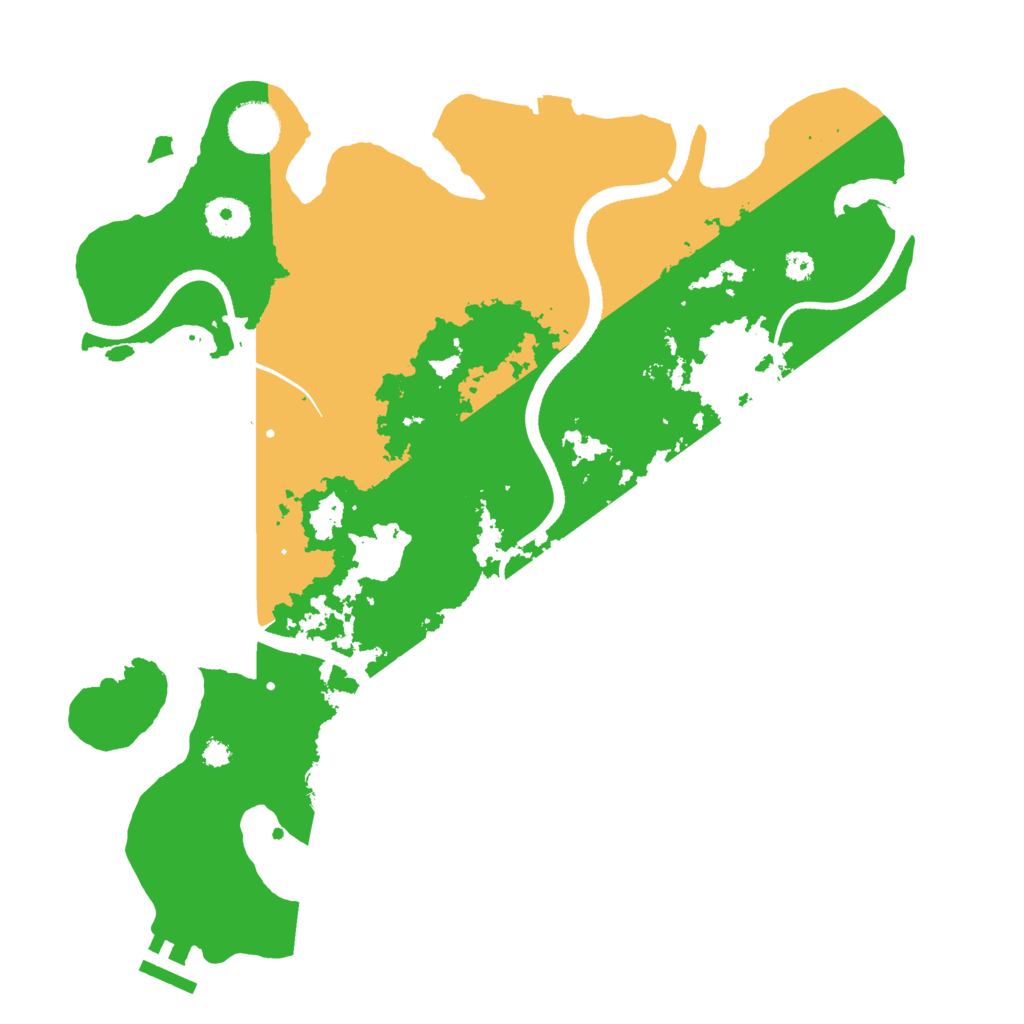 Biome Rust Map: Procedural Map, Size: 3500, Seed: 173145