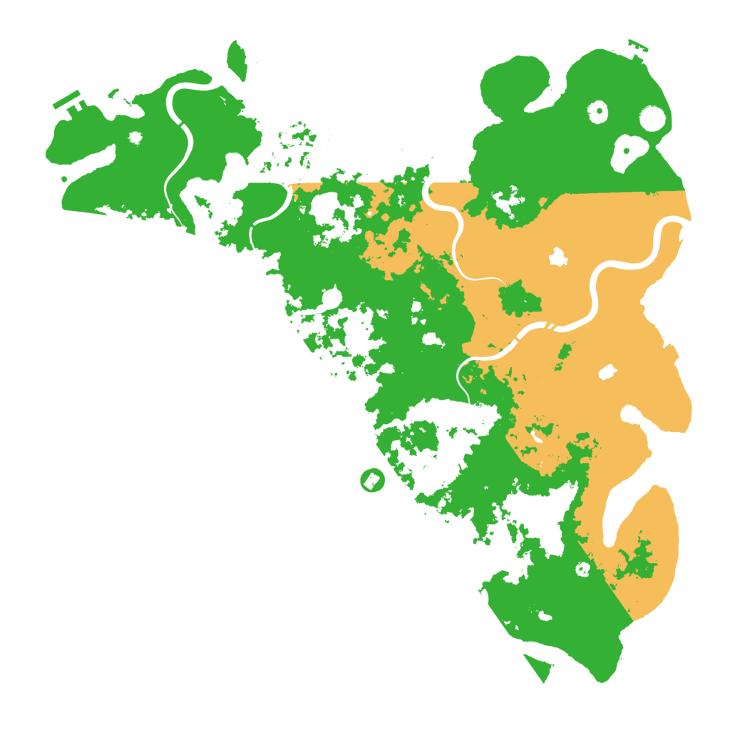 Biome Rust Map: Procedural Map, Size: 5000, Seed: 88876548