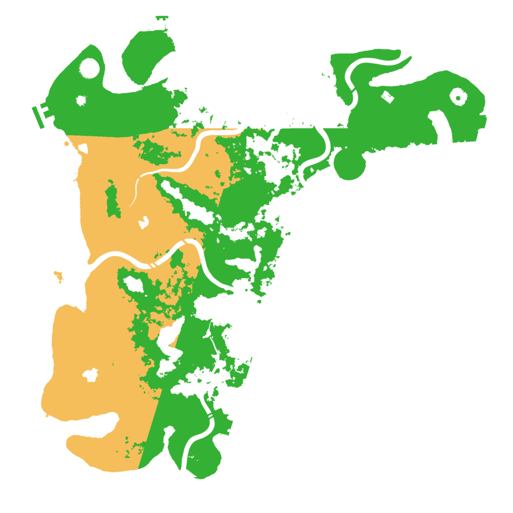 Biome Rust Map: Procedural Map, Size: 4500, Seed: 166586926