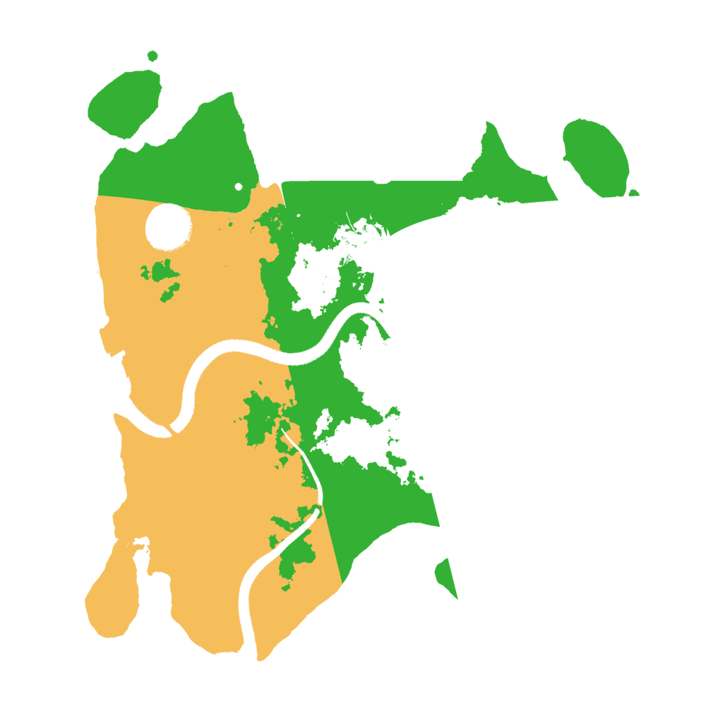 Biome Rust Map: Procedural Map, Size: 2800, Seed: 578302269