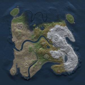 Thumbnail Rust Map: Procedural Map, Size: 2800, Seed: 578302269, 9 Monuments