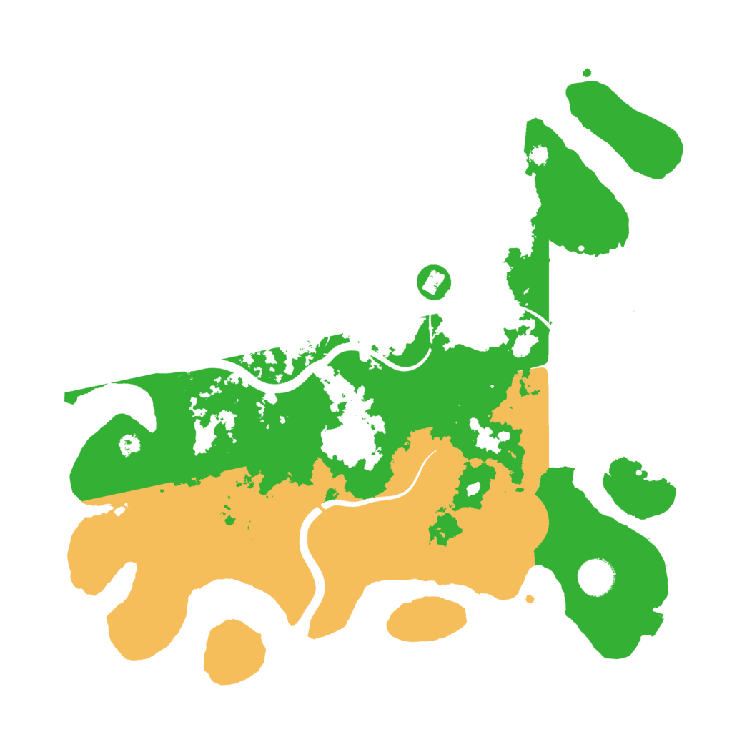 Biome Rust Map: Procedural Map, Size: 3500, Seed: 41531956