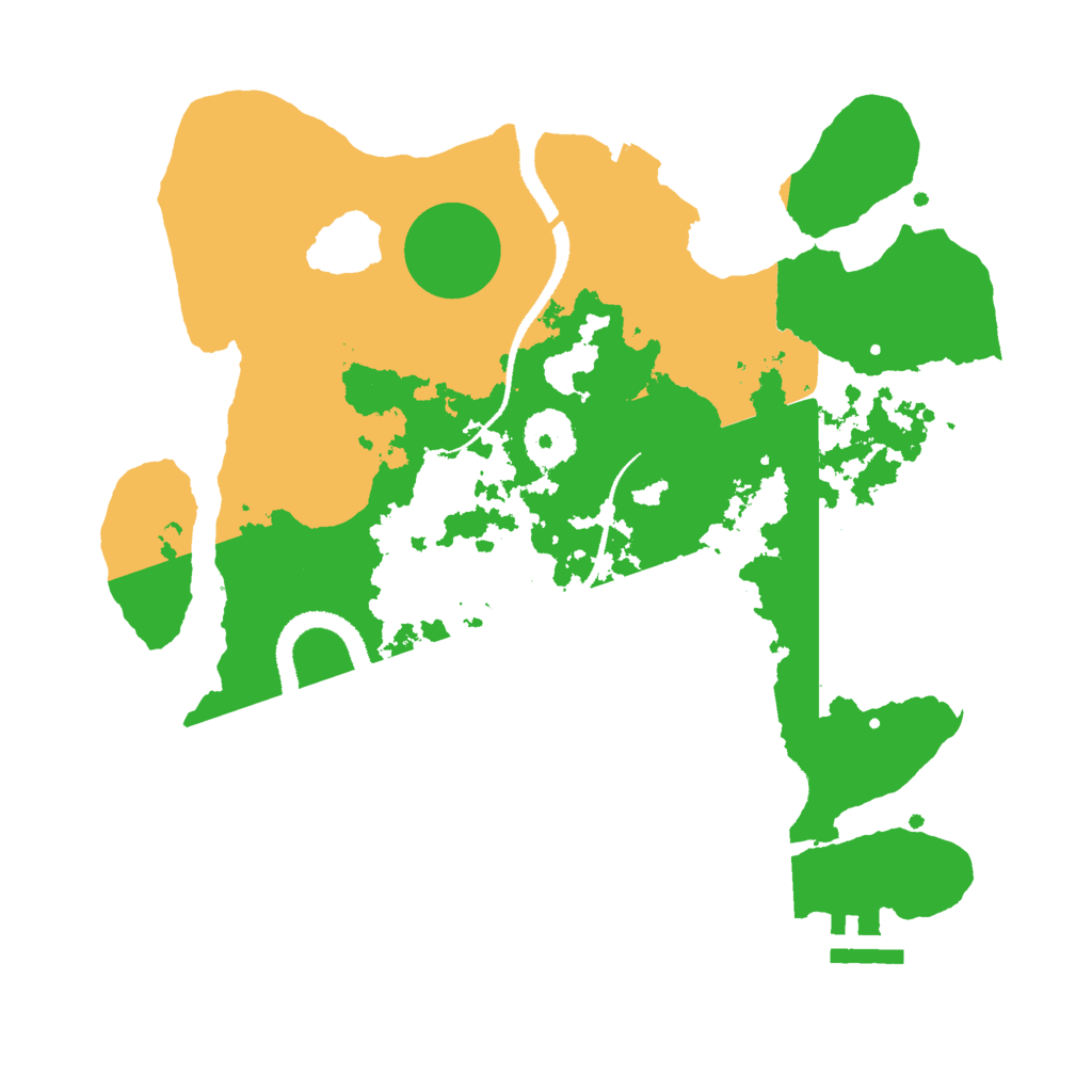 Biome Rust Map: Procedural Map, Size: 3000, Seed: 968680705