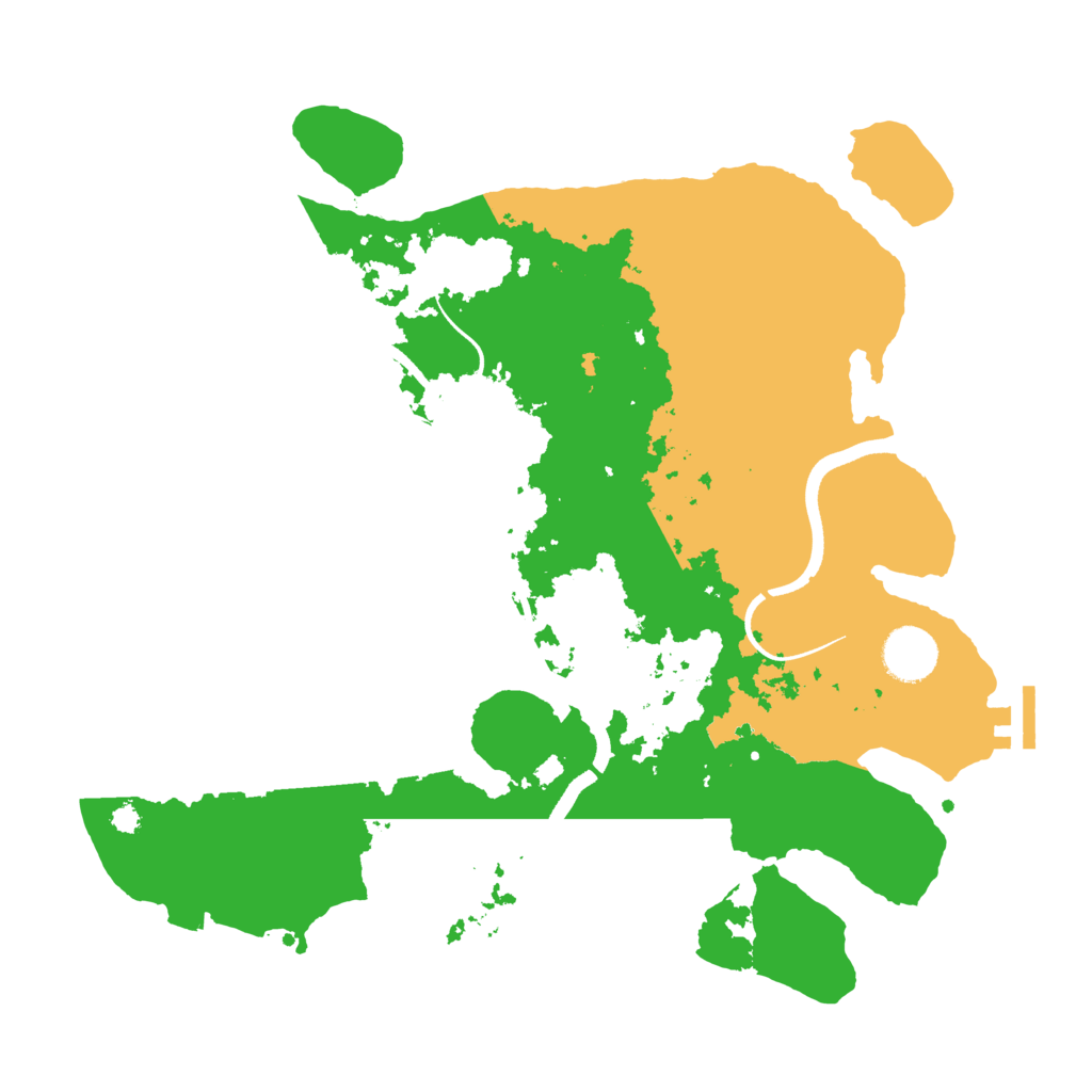Biome Rust Map: Procedural Map, Size: 3500, Seed: 1854594825