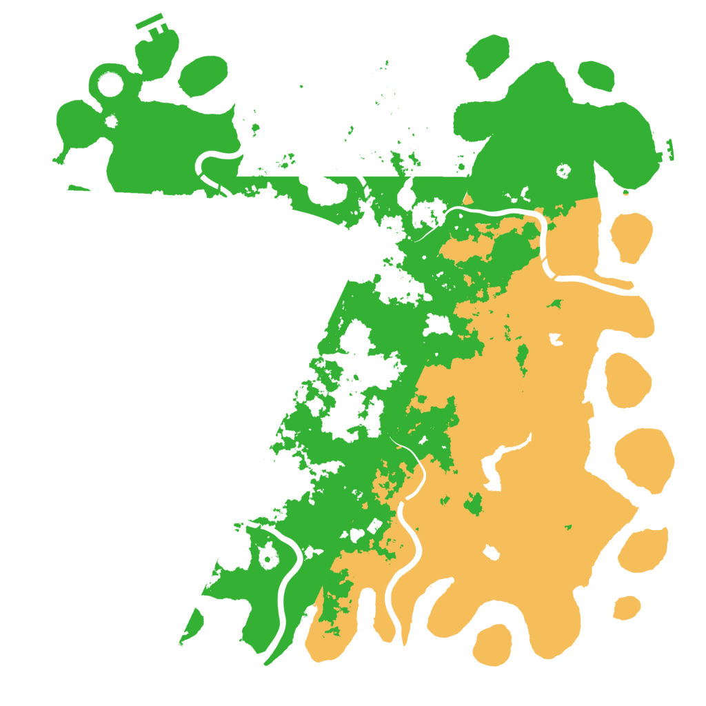 Biome Rust Map: Procedural Map, Size: 5000, Seed: 28806198