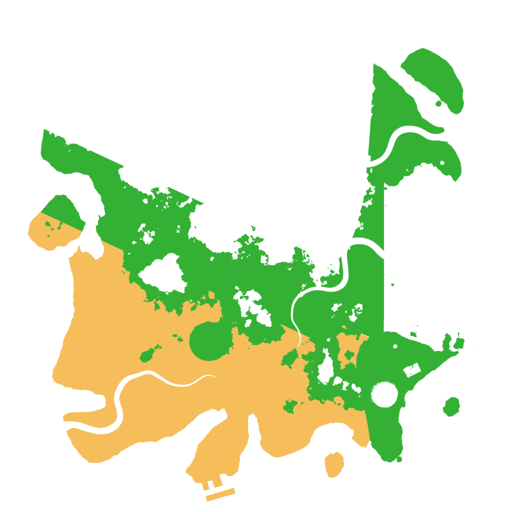 Biome Rust Map: Procedural Map, Size: 3500, Seed: 40397462