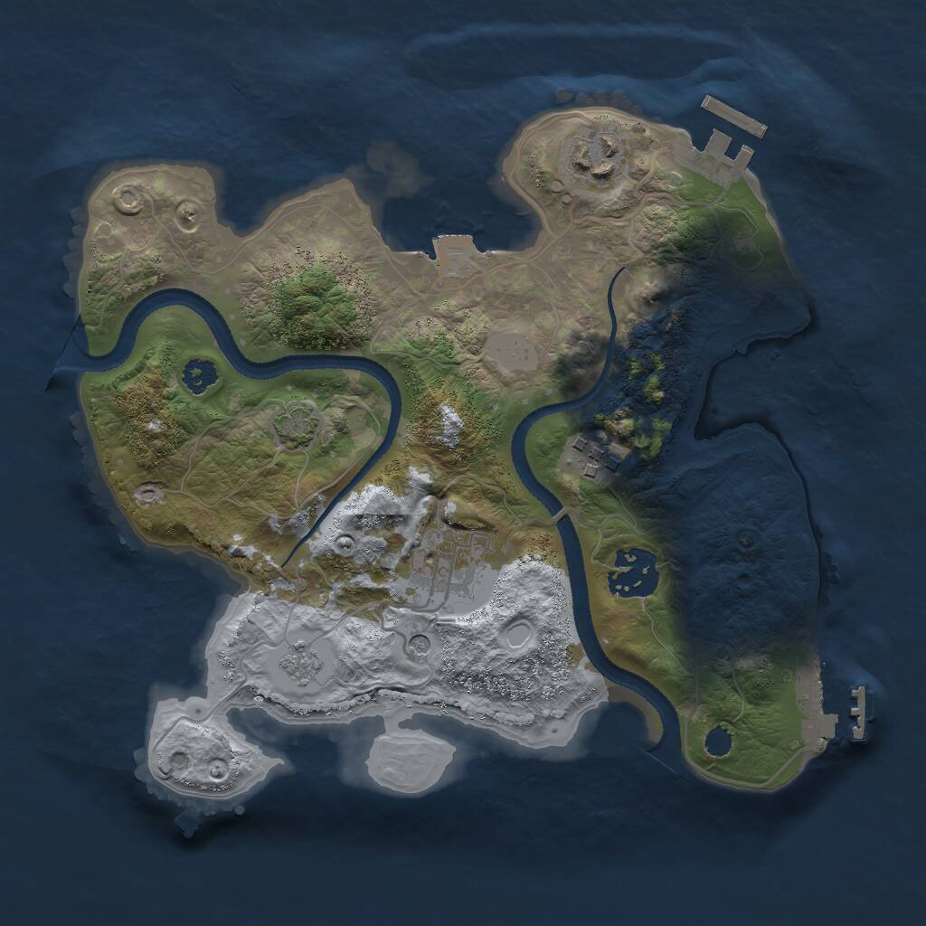 Rust Map: Procedural Map, Size: 2700, Seed: 1772971280, 10 Monuments