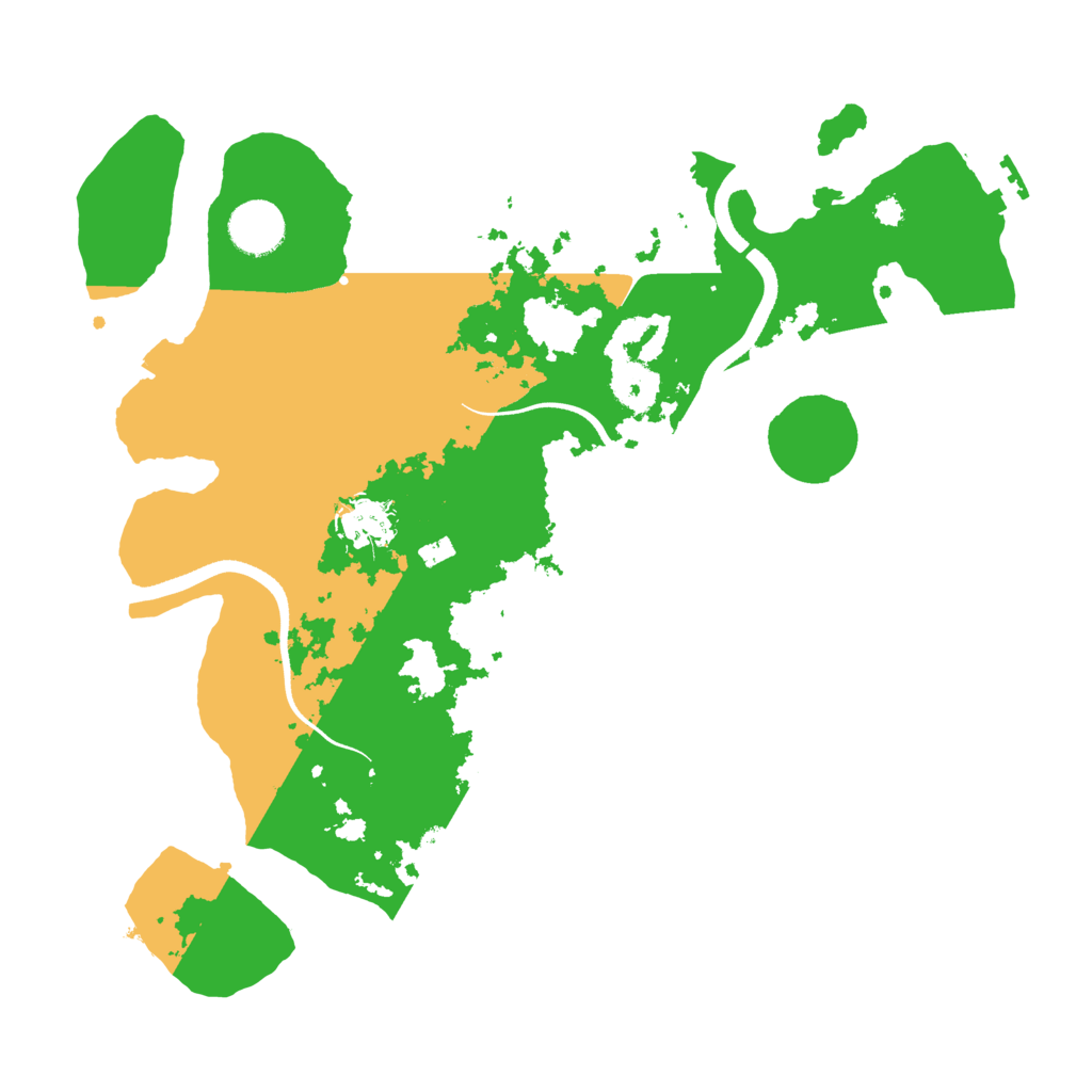 Biome Rust Map: Procedural Map, Size: 3500, Seed: 1378707302