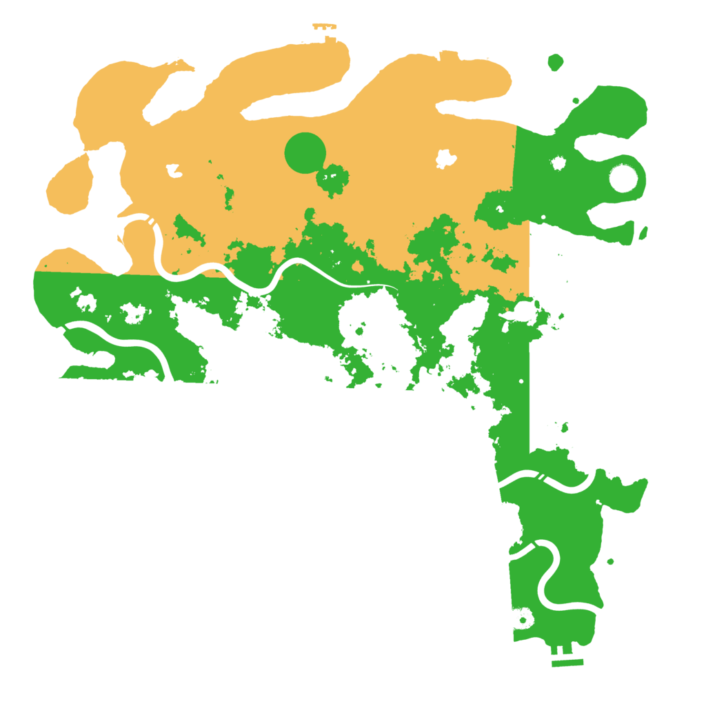 Biome Rust Map: Procedural Map, Size: 4500, Seed: 139037944