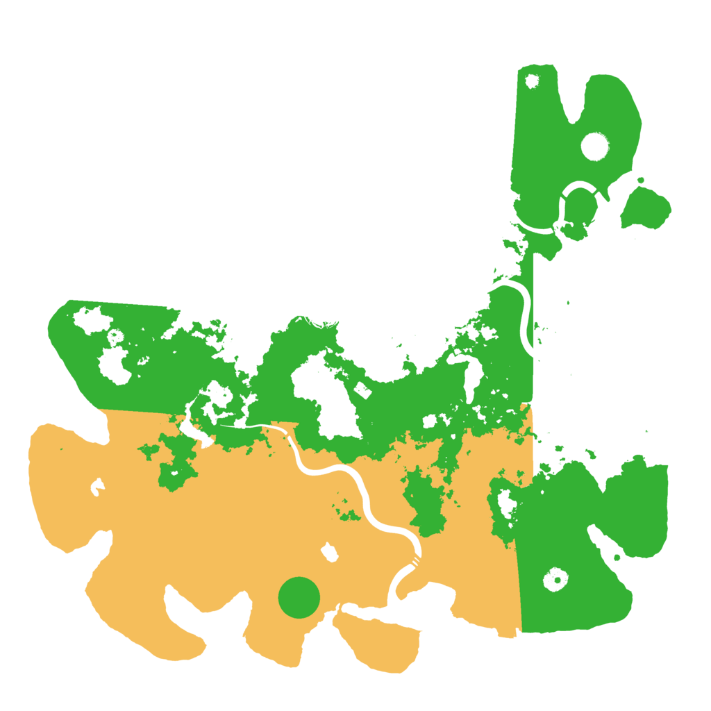 Biome Rust Map: Procedural Map, Size: 4500, Seed: 160280175