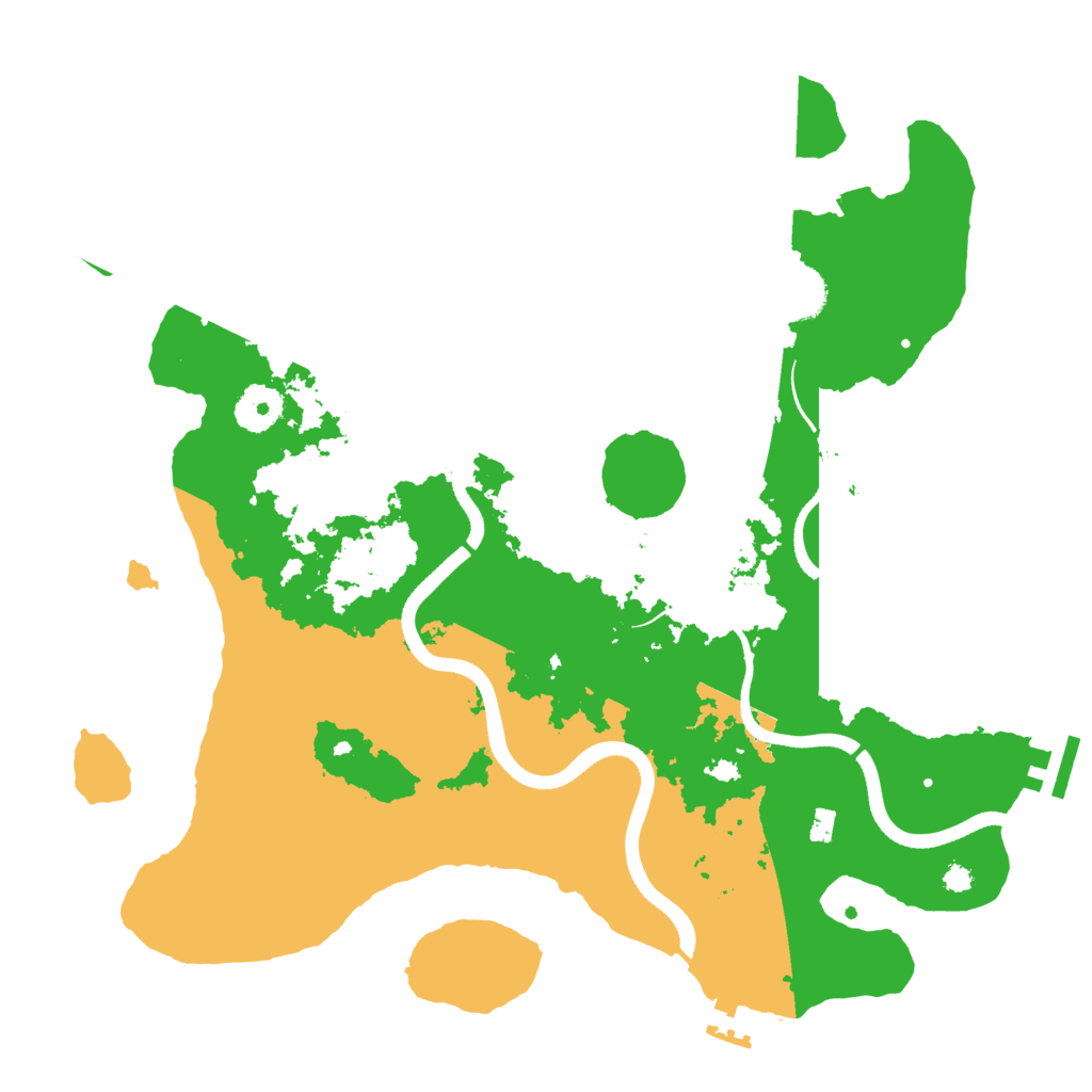 Biome Rust Map: Procedural Map, Size: 3500, Seed: 146851215