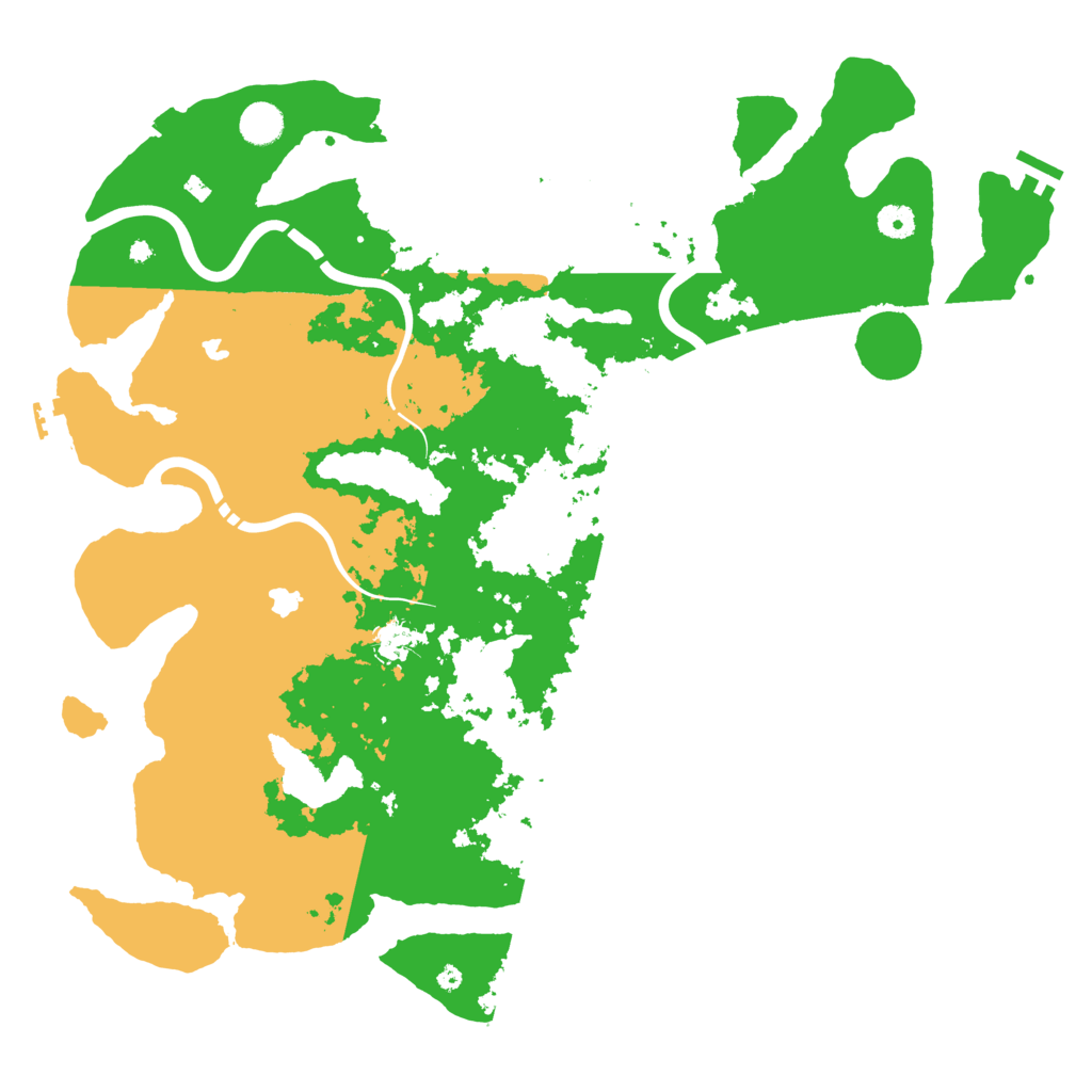 Biome Rust Map: Procedural Map, Size: 4500, Seed: 13932