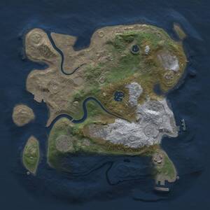 Thumbnail Rust Map: Procedural Map, Size: 3000, Seed: 49924, 13 Monuments
