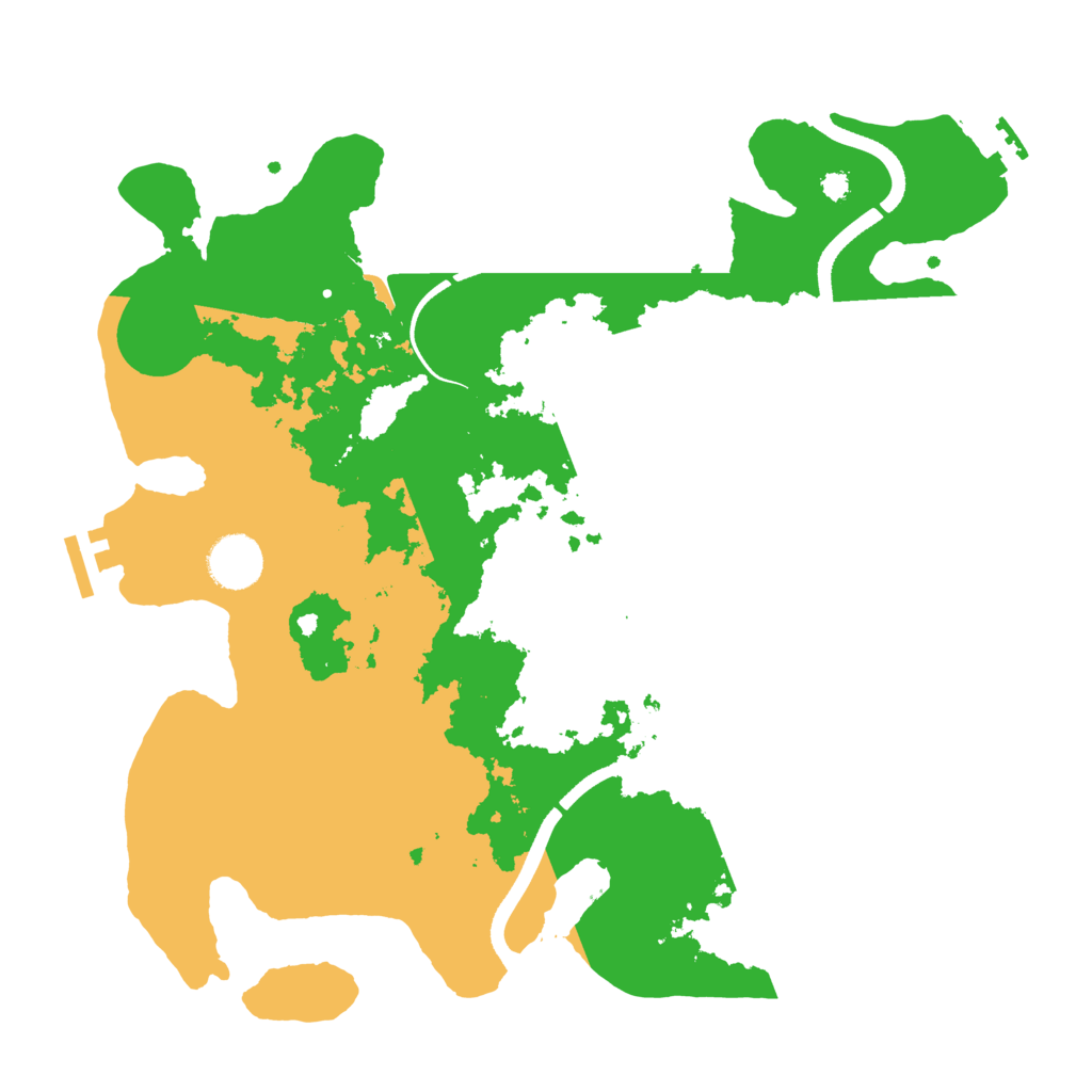 Biome Rust Map: Procedural Map, Size: 3500, Seed: 758429183