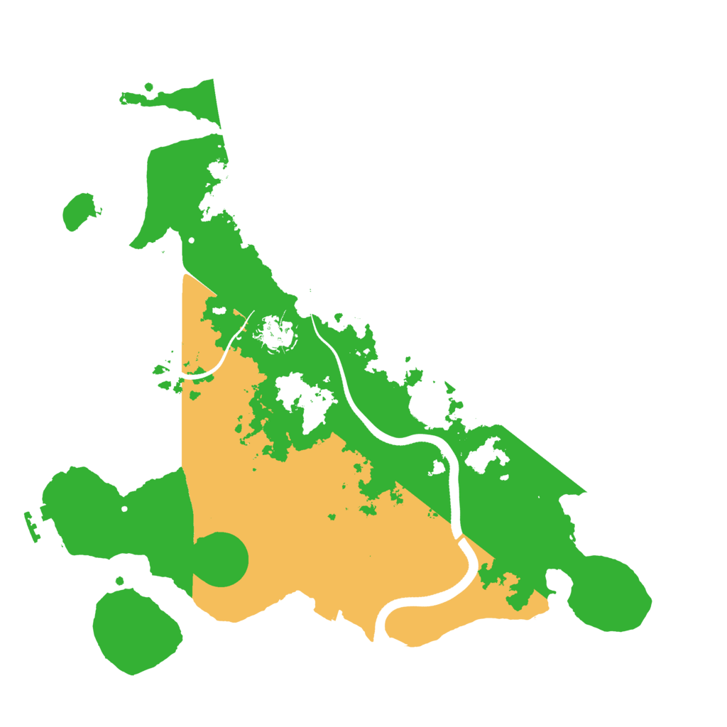 Biome Rust Map: Procedural Map, Size: 3500, Seed: 316828373