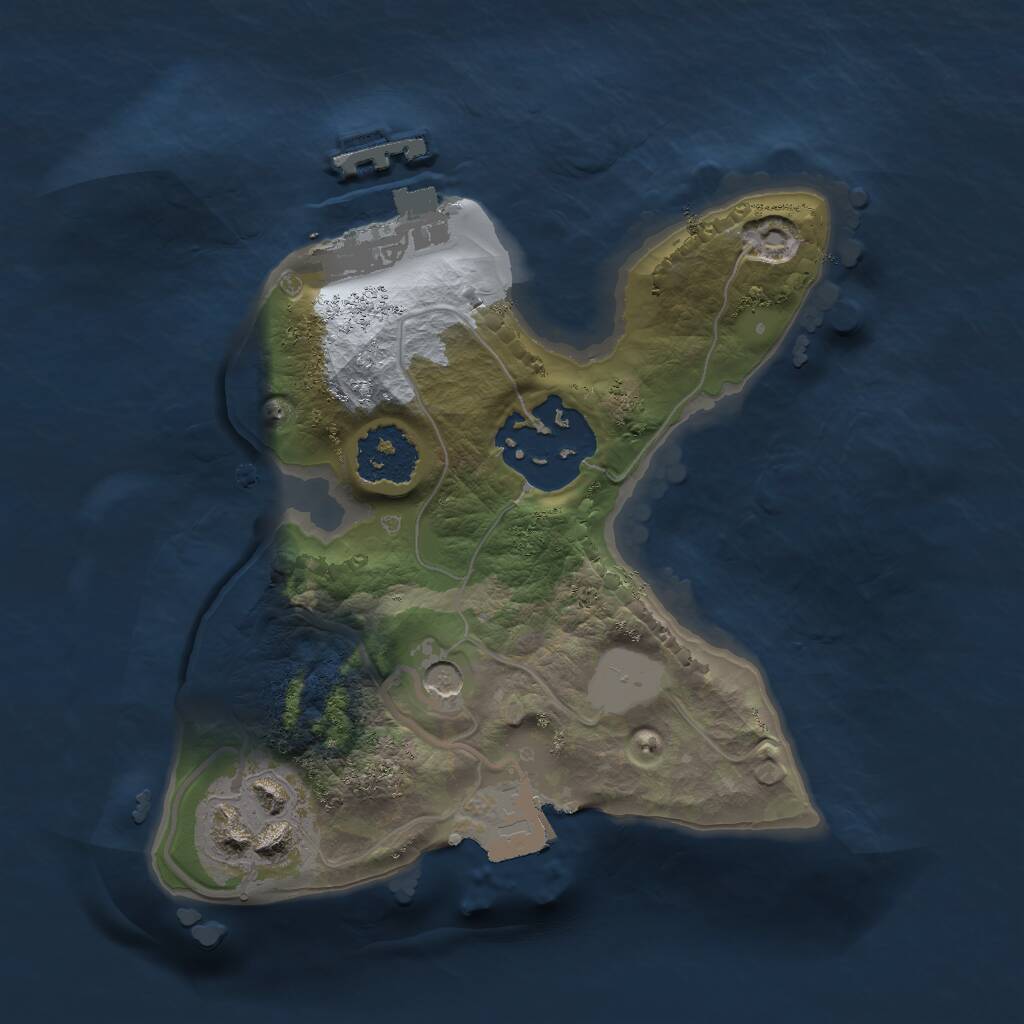 Rust Map: Procedural Map, Size: 1700, Seed: 1900279240, 5 Monuments