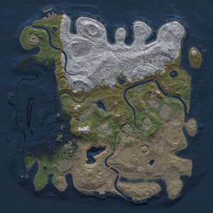 Thumbnail Rust Map: Procedural Map, Size: 4250, Seed: 1659801896, 16 Monuments
