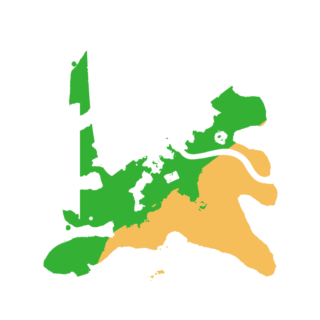 Biome Rust Map: Procedural Map, Size: 2500, Seed: 11770