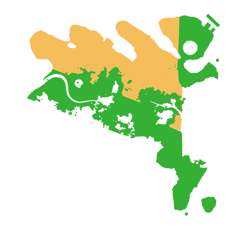 Biome Rust Map: Procedural Map, Size: 3000, Seed: 7100