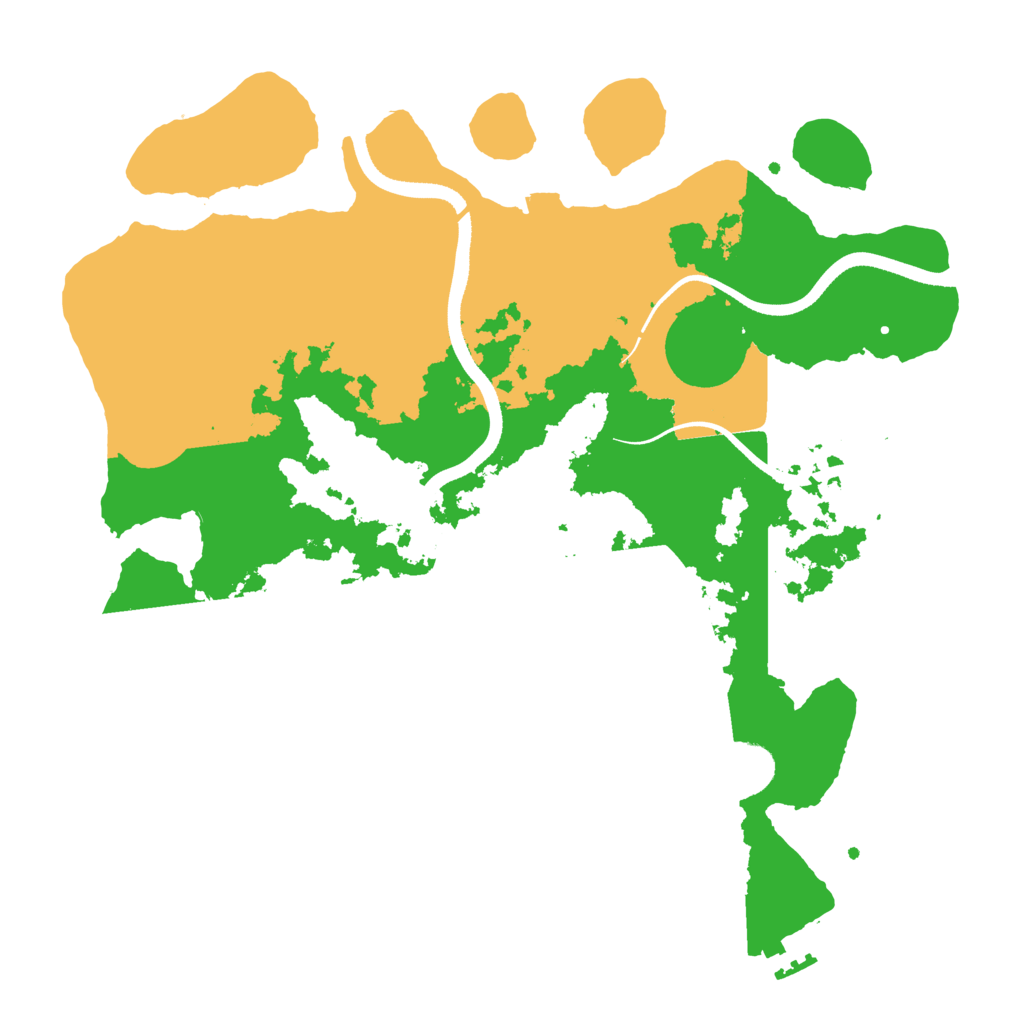 Biome Rust Map: Procedural Map, Size: 3500, Seed: 677378
