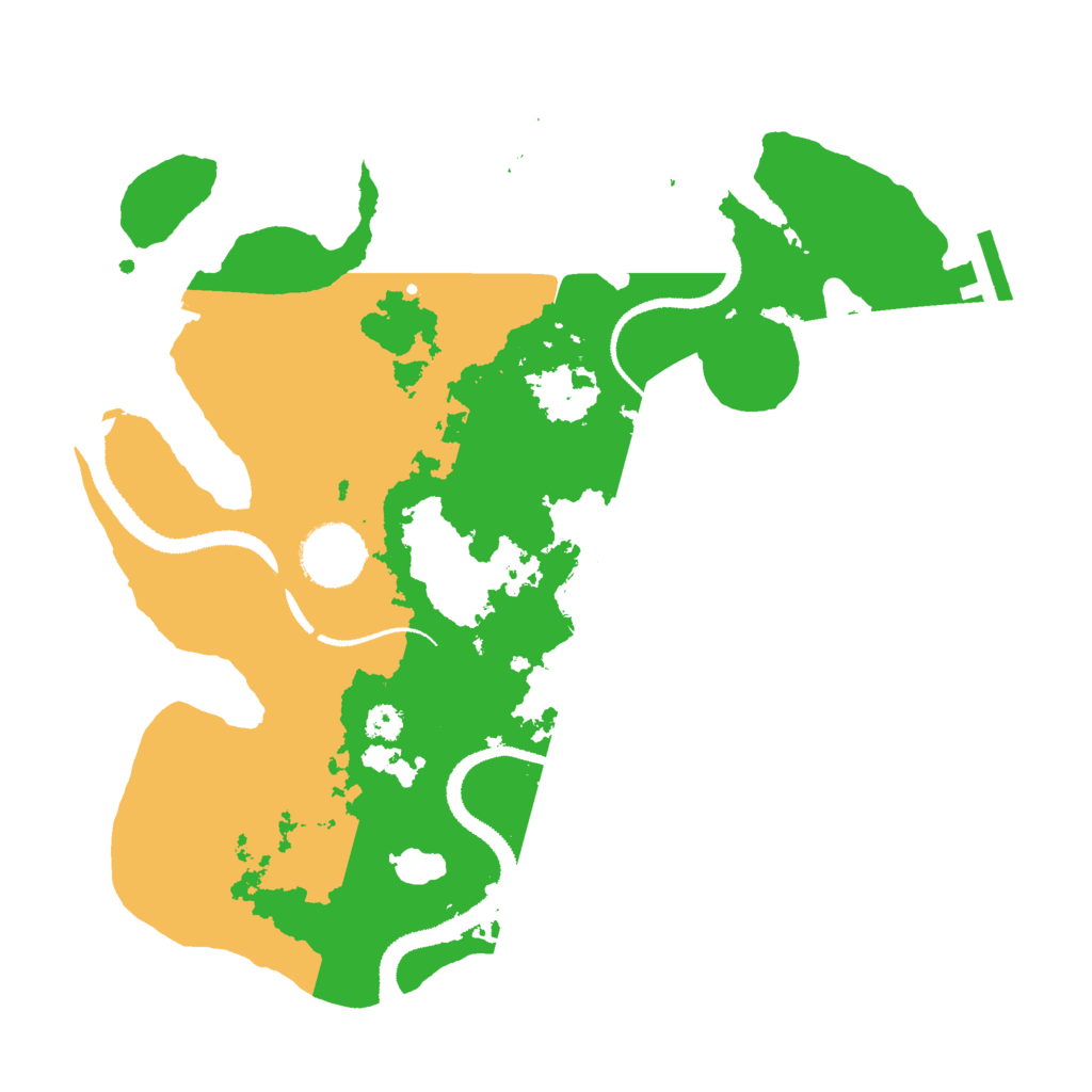 Biome Rust Map: Procedural Map, Size: 3000, Seed: 6414