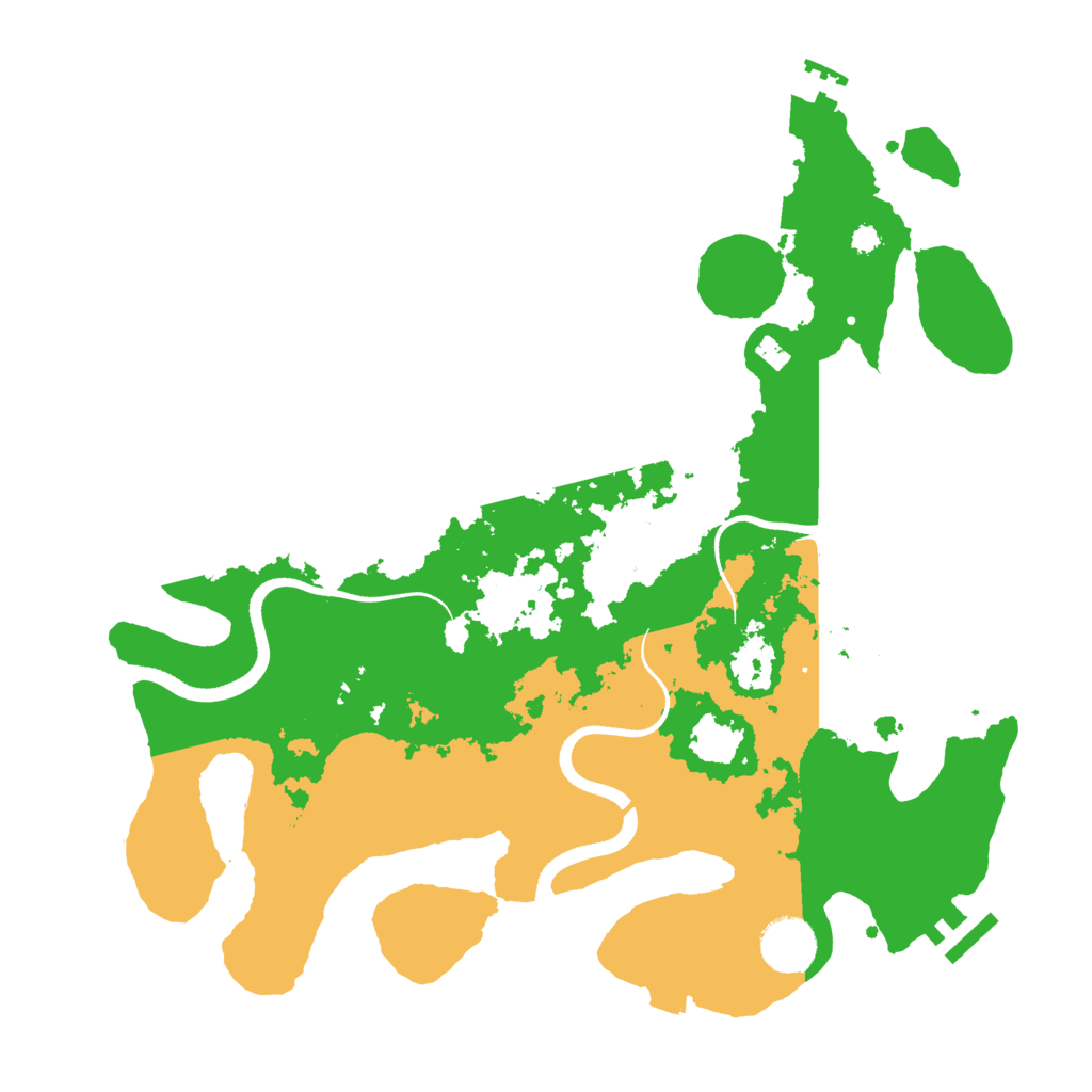 Biome Rust Map: Procedural Map, Size: 3500, Seed: 926384511