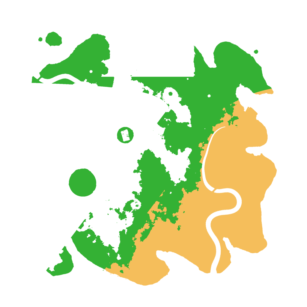 Biome Rust Map: Procedural Map, Size: 3000, Seed: 3876291