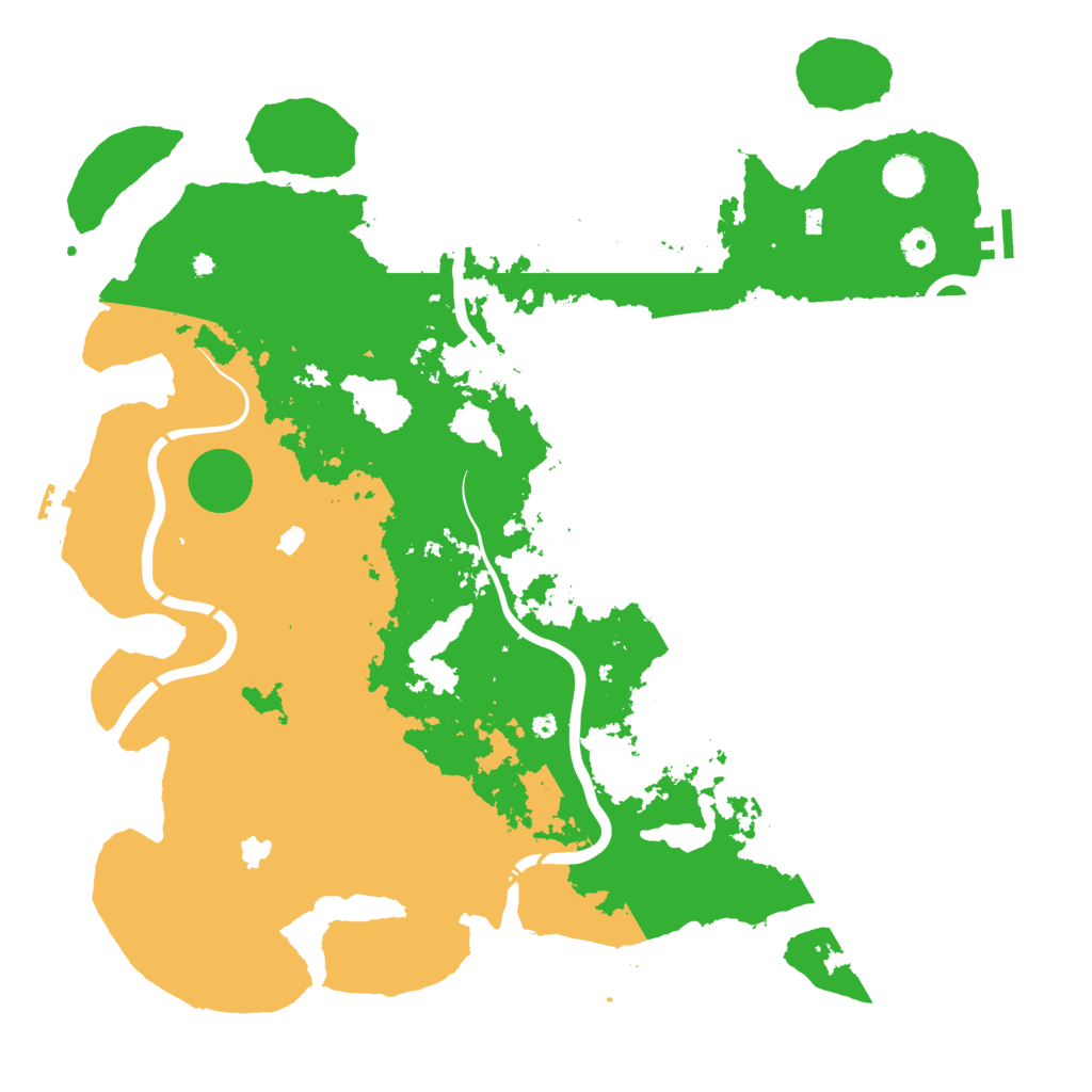 Biome Rust Map: Procedural Map, Size: 4500, Seed: 24332434