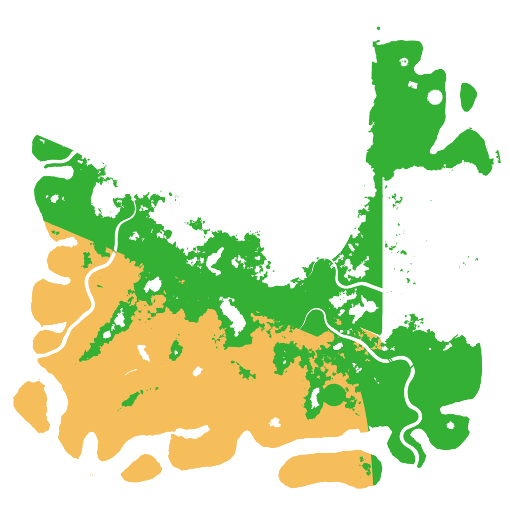 Biome Rust Map: Procedural Map, Size: 6000, Seed: 483187