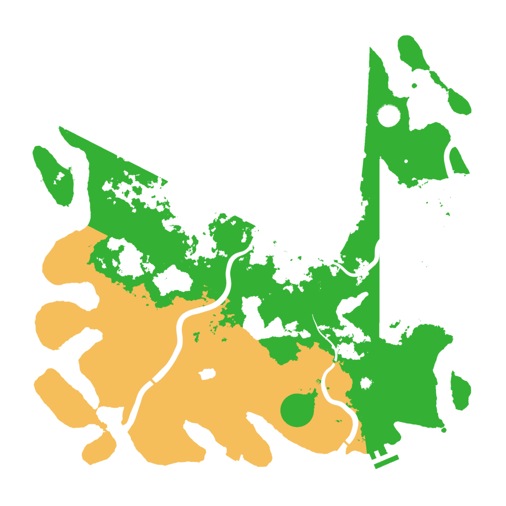 Biome Rust Map: Procedural Map, Size: 4000, Seed: 20260308