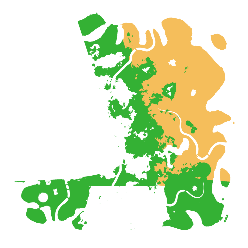 Biome Rust Map: Procedural Map, Size: 4500, Seed: 86243179