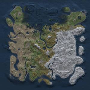 Thumbnail Rust Map: Procedural Map, Size: 4500, Seed: 838388029, 15 Monuments