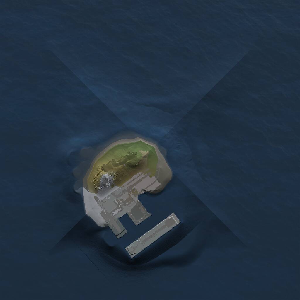 Rust Map: Procedural Map, Size: 1000, Seed: 2079756095, 2 Monuments