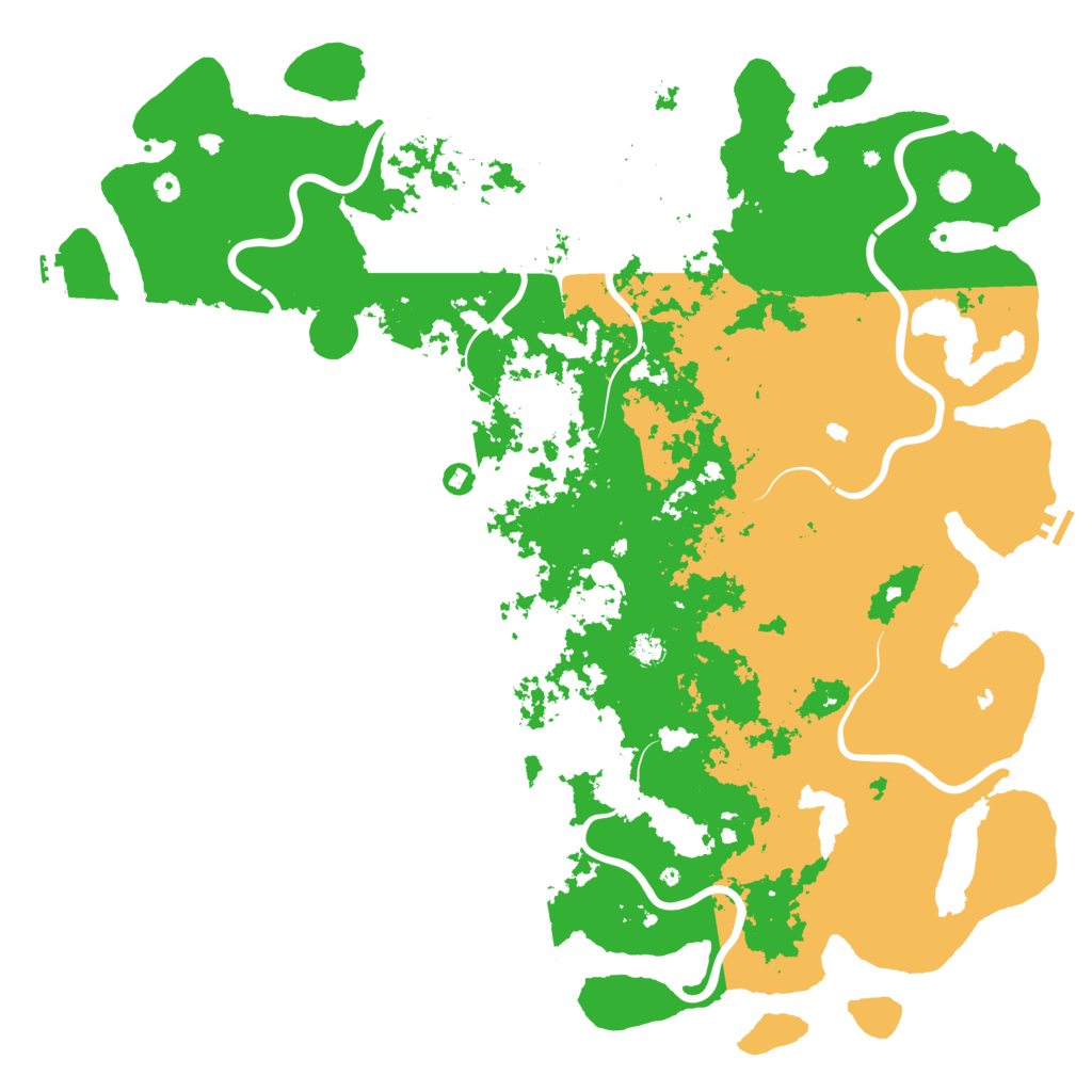 Biome Rust Map: Procedural Map, Size: 6000, Seed: 495660397